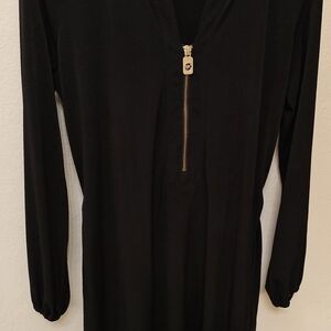 Michael Kors Black Top with Beige Label Detail